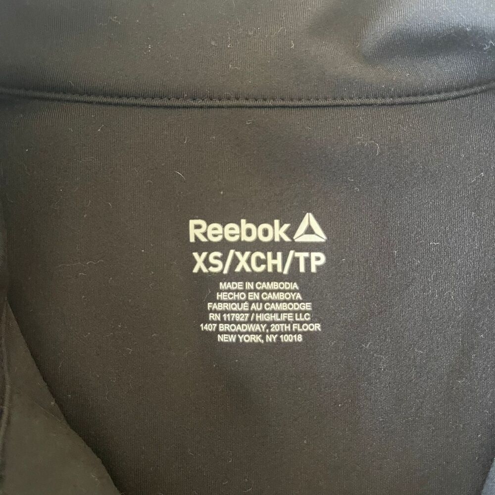 Reebok Women's Black Ace Polo Performance Stretch Active Fit Tank tee Top XS - Picture 6 of 7